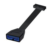 YINGAYOU USB 3.0 19/20 Pin Extension Cable USB 3.0 19/20 Pin Internal Extension Header Adapter Cable, for Desktop Computers (30 cm)