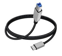 YINGAYOU USB C to B Printer Cable USB C Printer Cable Super Speed 5Gbps, for Scanner, External Hard Drives, Multifunction Printers (Type C, 1 m/3.2 ft)