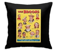 YINGC Home Games The Broons 1940 Vintage Print Pillowcases, Soft Floor Pillow Case, Sofa Cushion Covers 18"x18"
