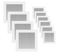 Yingcen 10 Pcs Plaster Repair Patch10/20 cm White Aluminum Wall Repair Patch Mesh Crack Patch for Common Everyday Damage Cracks Holes Interior Walls Ceilings.