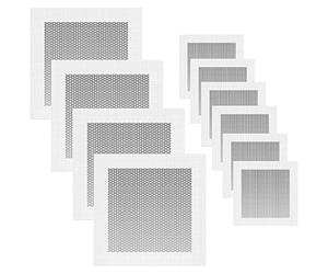Yingcen 10 Pcs Plaster Repair Patch10/20 cm White Aluminum Wall Repair Patch Mesh Crack Patch for Common Everyday Damage Cracks Holes Interior Walls Ceilings.
