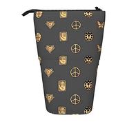 YINGD 1JoJo's Bizarre Adventure Pencil Case Expandable Peanuts Organizer Bags Retractable Cute Large Capacity Boy Girl Stationery Pouch Lightweight for School Office f2