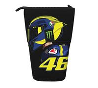 YINGD 1Valentino Rossi Pencil Case Expandable Peanuts Pencil Case Retractable Pen Case Cute Large Capacity Boy Girl Stationery Pouch Lightweight for School Office Children Work