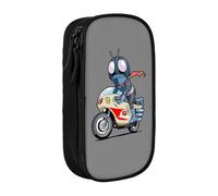 YINGD 2 Kamen Rider Pencil Case Large Capacity Pencil Holder Stationery Case Pen Bags Cute Boys Girls Children Celebration Blue b9yv15