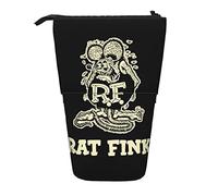 YINGD 3 Rat Fink Pencil Case Expandable Peanuts Organizer Bags Retractable Cute Large Capacity Boy Girl Stationery Pouch Lightweight for School Office ci19
