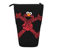 YINGD 3Sesame Street Elmo Pencil Case Expandable Peanuts Organizer Bags Retractable Cute Large Capacity Boy Girl Stationery Pouch Lightweight for School Office ci29