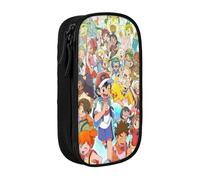 YINGD Abstract Geometric Home Zig Zag Pencil Case for Boys Custom Boho Modern Camouflage Large Capacity Pen Bag Box School