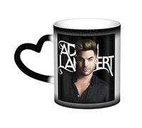 YINGD Adam Lambert Magic Mug Ceramic Color Changing Mug Starry Sky Personalized Coffee Mug Gift for Family Friends Magic Cup with Heart