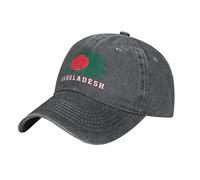 YINGD Adult Cowboy Baseball Cap Bangladesh Flag Bangladeshi Adjustable Sun Hat Breathable Unisex Hat for Men Women