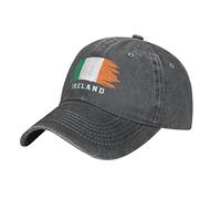 YINGD Adult Cowboy Baseball Cap Ireland Flag Irishman Adjustable Sun Hat Breathable Unisex Hat for Men Women