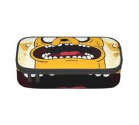 YINGD Adventure Time Jake Pencil Case Anime Stationery Bag Pen Holder Large Capacity Student Use Cute Simple Makeup Pouch School Unisex Goods Chara