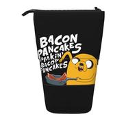 YINGD Adventure Time Jake Pencil Case Organizer Bags Retractable Pen Cases Cute Large Capacity Boy Girl Stationery Pouch