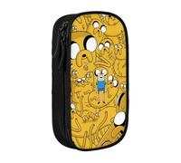 YINGD Adventure Time Pencil Box Multipurpose Pencil Case Cute Pouch Holder Box Game Pen Pouch Bag Organize for Home Office