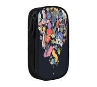 YINGD Adventure Time Pencil Box Multipurpose Pencil Case Cute Pouch Holder Box Game Pen Pouch Bag Organize for Home Office