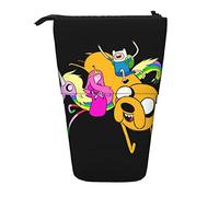 YINGD Adventure Time Pencil Case Expandable Peanuts Organizer Bags Retractable Cute Large Capacity Boy Girl Stationery Pouch Lightweight for School Office ci106