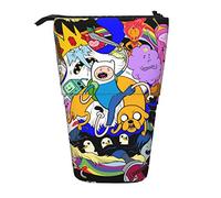 YINGD Adventure Time Pencil Case Expandable Peanuts Organizer Bags Retractable Pen Case Cute Large Capacity Boy Girl Stationery Pouch Lightweight for School Office ci73