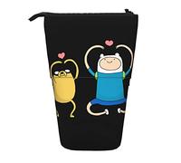 YINGD Adventure Time Pencil Case Expandable Peanuts Organizer Bags Retractable Pen Case Cute Large Capacity Boy Girl Stationery Pouch Lightweight for School Office ci75