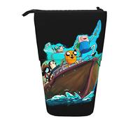 YINGD Adventure Time Pencil Case Expandable Peanuts Organizer Bags Retractable Pen Case Cute Large Capacity Boy Girl Stationery Pouch Lightweight for School Office ci104