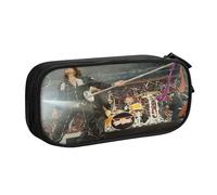 YINGD Aerosmith Pencil Case with Elastic Band Holder - Secure Pen Storage for Running, Hiking, Commuting (Polyester)