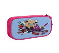 YINGD Ahh Real Monsters Pencil Case New Pen Bags for Student Large Storage School Supplies Gift Pencilcases