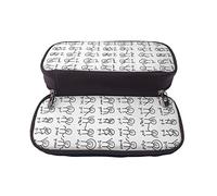 YINGD Algebra Dance Funny Graph Figure Mathematical Equation Large Capacity Pencil Case Cute Anime Cosmetic Pouch Boys Girls Kids Junior High School College