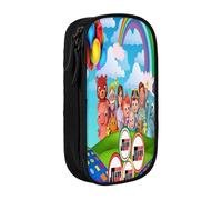 YINGD Americana Route 66 Pencil Case for Boy Girl Large Storage America Highway Pen Bag Box