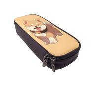 YINGD Animal Crossing Pencil Case Durable PU Leather Pen Case with Multi-Pockets for Artists & Students