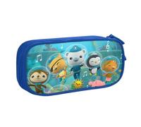 YINGD Animated The Octonauts Pencil Case Large Capacity Pencilcase Double-Layer Pen Bag School Stationery Pouch Organizer Office Supplies for Kids Adult