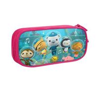 YINGD Animated The Octonauts Pencil Case Large Capacity Pencilcase Double-Layer Pen Bag School Stationery Pouch Organizer Office Supplies for Kids Adult