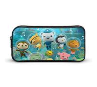 YINGD Animated The Octonauts Pencil Case Student Pen Bag Storage Organizer Pencil Case Stationery Bag Office Supplies for Kids and Adult