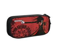 YINGD Anime Hellsing Pencil Case, Multipurpose Pencase,Large Capacity Durable Pencil Pouch Storage Pen Bag Organizer Stationery-pencilcase