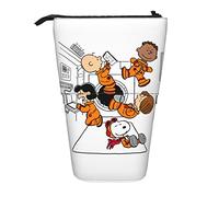 YINGD Astronaut Snoopy 3 Pencil Case Expandable Peanuts Organizer Bags Retractable Cute Large Capacity Boy Girl Stationery Pouch Lightweight for School Office ci142