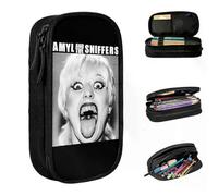 YINGD ATLarge-Capacity Pen Box Amyl and The Sniffers Rock Band Music Merch Double Layer Pen Case Girl Ss Birthday Gift