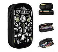 YINGD B-Beetlejuice Symbols Poster Pencil Cases Cute Halloween Horror Pen Bag Girl Boy Large Storage Students School Gifts Pencilcases