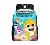 YINGD Baby Shark Backpack Teenager School Bag Canvas Notebook Backpack Bag