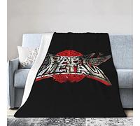 YINGD Babymetal Throw Blanket for Couch Sofa Fluffy Microfiber Throw Soft, Cozy, Lightweight Suitable for Bed,Sofa,Chair, Camp Bed Livin 125CM X 100CM