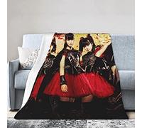 YINGD Babymetal Throw Blanket for Couch Sofa Fluffy Microfiber Throw Soft, Cozy, Lightweight Suitable for Bed,Sofa,Chair, Camp Bed Livin 125CM X 100CM