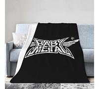 YINGD Babymetal Throw Blanket for Couch Sofa Fluffy Microfiber Throw Soft, Cozy, Lightweight Suitable for Bed,Sofa,Chair, Camp Bed Livin 125CM X 100CM