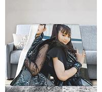 YINGD Babymetal Throw Blanket for Couch Sofa Fluffy Microfiber Throw Soft, Cozy, Lightweight Suitable for Bed,Sofa,Chair, Camp Bed Livin 125CM X 100CM