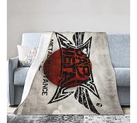 YINGD Babymetal Throw Blanket for Couch Sofa Fluffy Microfiber Throw Soft, Cozy, Lightweight Suitable for Bed,Sofa,Chair, Camp Bed Livin 125CM X 100CM