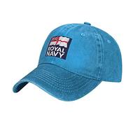 YINGD Baseball Cap Royal Navy Adjustable Cowboy Hat Breathable Sun Hat Unisex Fit for Men and Women