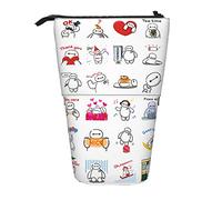 YINGD Baymax Pencil Case Expandable Peanuts Organizer Bags Retractable Cute Large Capacity Boy Girl Stationery Pouch Lightweight for School Office cc86