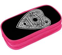YINGD BDD Goth Magic Ouija Planchette Board Pencil Case Pencil Holder Pen Pouch Stationery Box Storage Organizer Bag Pink