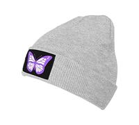 YINGD Beanies Hat Alzheimer's Disease Awareness Beanie Hat Unisex Winter Warm Knitted Hat for Women and Men