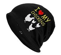 YINGD Beanies Hat I Love My Chickens Beanie Hat Unisex Winter Warm Knitted Hat