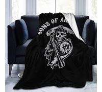 YINGD Bed Blanket Sons of Anarchy Fleece Blanket Soft Warm Throw Blanket for Women Men Kids All Seasons for Bed Sofa Couch Office Travel