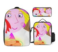 YINGD Ben Holly’s Little Kingdom Backpack School Mission Set Three Piece Astronaut Combo