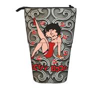 YINGD Betty Boop Pencil Case Expandable Peanuts Organizer Bags Retractable Cute Large Capacity Boy Girl Stationery Pouch Lightweight for School Office SH225