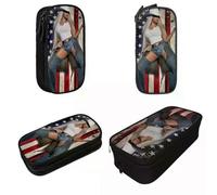 YINGD Beyonce Cowboy Carter Ablum Pencil Cases Cute Pen Bags Student Big Capacity Students School Cosmetic Pencil Pouch