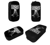 YINGD Beyonce Cowboy Carter Merch Pencil Case Fun Pen Holder Bag Girl Boy Large Storage School Supplies Gift Stationery Bag